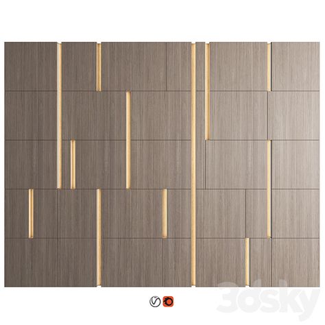 Wall Panel Decor 70 - Other decorative objects - 3D model Luxurious Wall Design, Meeting Room Design Office, Wall Cladding Interior, Wall Panel Texture, Meeting Room Design, Interior Deisgn, Trade Show Design, Panel 3d, Compound Wall