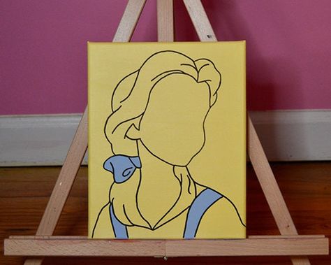 Beauty And The Beast Painting Acrylic, Easy Beauty And The Beast Painting, Beauty And The Beast Painting, Bueaty And The Beast, Symbolism Art, Art Conservation, Expression Art, Art Critique, Disney Canvas Art