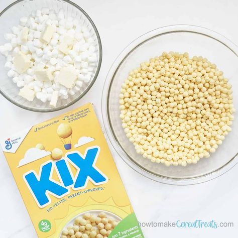 Kix Cereal Bars, Recipes Using Kix Cereal, Recipes With Kix Cereal, Kix Cereal Marshmallow Treats, Kix Cereal Treats, Kix Treats, Kix Cereal Recipes, Marshmellow Treats, Rice Krispie Treats Cereal