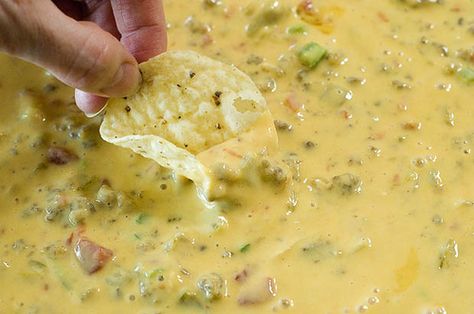 The Greatest Queso That Ever Lived (looks like a good spin on Rotel dip):  1 block (32 Oz. Block) Velveeta Cheese  1 package (8 Oz. Package) Cream Cheese  1 can (10 Oz. Can) Rotel  1 can (10.75 Oz. Can) Cream Of Mushroom Soup  1 pound Ground Beef OR Sausage (or A Combination Of Both) Cream Cheese Rotel, Cream Mushroom Soup, Soup Ground Beef, Cheap Recipes, Velveeta Cheese, Queso Dip, Cream Of Mushroom, Crock Pot Recipes, Easy Cheap