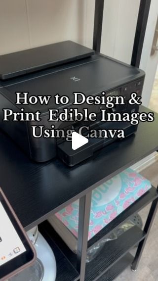 Vee’s Sweet Treats LLC 🍓 on Instagram: "Here’s the Long Awaited Tutorial on “How I design & Print my Edible Images Using Canva” I hope this tutorial was super helpful to those who have been asking! A lot of people don’t even bother touching their printer for edible images because they think it’s too complicated! (This was me before) until I stopped letting my printer collect dust and finally give it a go! It’s so much easier than you think!! Save This Video for later, and start printing those edible images!!  • • • • •#edibleimages #edibleprintcake #edibleprints #edibleimagecake #edibleimagetutorial #viralreels #tutorial #bakingneeds #baker #cakedecorating #bakingmusthaves #sweetsmakermusthaves #amazonfavorites #amazonfinds #amazonbakerfinds #clt #cltsweets #explore #viralreels #dessertma How To Print Edible Images, Edible Printed Cookies, Eddie Edible Printer Cookies, Edible Image Printer, Edible Picture Cake, Edible Photo Cake, Edible Print Cake, Baking Stuff, Best Edibles