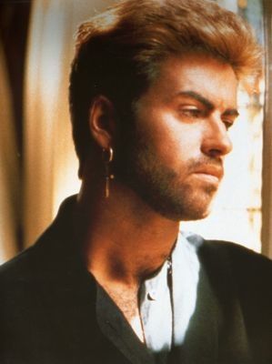 George Michael looks sad :( Just want to reach out and hug him. George Michael Faith, Faith George Michael, George Michael Poster, George Michael Music, George Michel, Andrew Ridgeley, George Michael Wham, Michael Love, Boy George