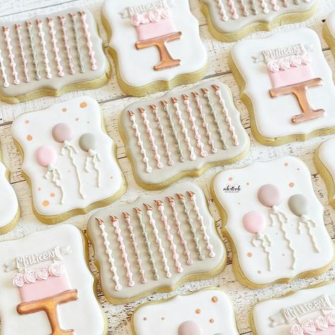 Birthday Cookies For Him, Sugar Cookies Birthday, Birthday Sugar Cookies, 1st Birthday Princess, Cookies Homemade, Homemade Sugar Cookies, Princess Cookies, Sea Salt Chocolate, Cutout Cookies