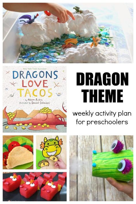 Dragons Love Tacos Activities Preschoolers and Toddlers Dragon Loves Tacos Activities, Dragon Preschool Activities, Dragon Activities For Kids, Dragon Loves Tacos, Dragons Love Tacos Activities, Dragon Activities, Literacy Crafts, Dragons Love Tacos Party, Taco Crafts