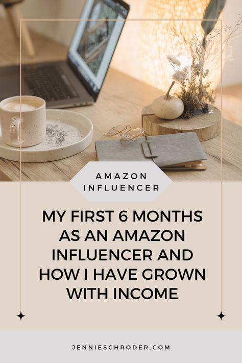 Amazon influencer program journey Things I Have Done, Amazon Influencer, Blog Niche, Small Business Ideas, The Amazon, Earn Money, Programming, 6 Months, Influencer