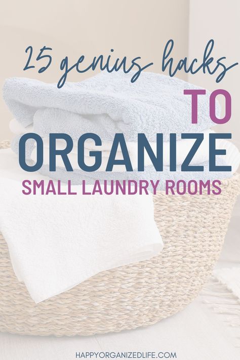 Discover 25 clever tips to organize your small laundry room! These brilliant ideas will help you maximize every inch of your tiny laundry room space, making it efficient and clutter-free. Perfect for anyone looking to transform their laundry area into a functional and stylish space. Laundry Room Solutions Small, How To Organize A Laundry Room, How To Organize Laundry Room, Laundry Closet Storage, Organize Laundry Room, Laundry Room Storage Ideas, Tiny Laundry Room, Tiny Laundry, Small Laundry Room Organization