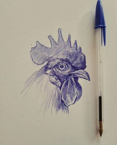 Biro Art, Ballpoint Pen Art, Pen Art Work, Copic Art, Drawing Pen, Amazing Drawings, Ink Sketch, Art And Illustration, Pen Art