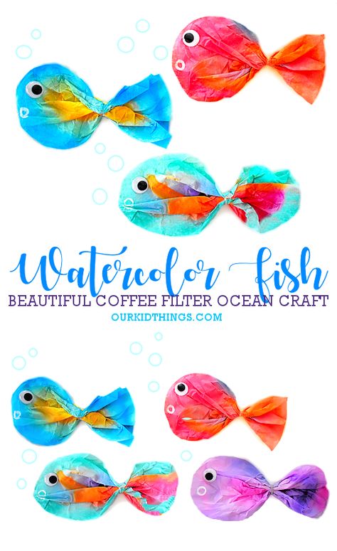 Ocean Prek, Under The Sea Crafts, Ocean Theme Preschool, Prek Ideas, Fish Craft, Children Education, Summer Camp Crafts, Vbs 2024, Crafts Preschool