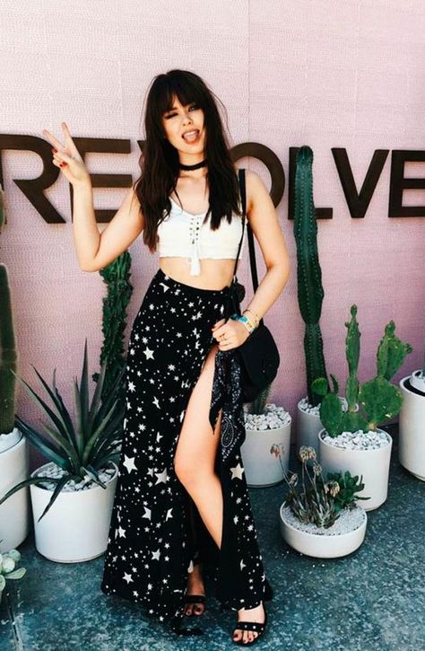 Coachella Saia Longa Rave Outfits Pants, Boho Coachella, Looks Hippie, Coachella 2016, Rave Outfits Edc, Coachella Looks, Gala Gonzalez, Festival Mode, Look Grunge