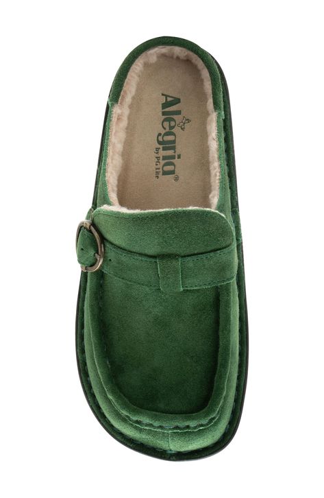 Comfort takes flight on this butterfly-detailed clog designed with a moc toe and plush memory foam cushioning. 1" heel Removable, cushioned insole with arch support Memory foam cushioning Leather upper and lining/synthetic sole Imported American Podiatric Medical Association (APMA) Seal of Acceptance Green Cushioned Round Toe Slippers, Green Cushioned Slippers With Round Toe, Green Round Toe Slippers With Cushioned Footbed, Teacher Shoes Comfortable, Vintage Clogs, Teacher Shoes, Shoe Wishlist, Comfort Shoes Women, Orthopedic Shoes