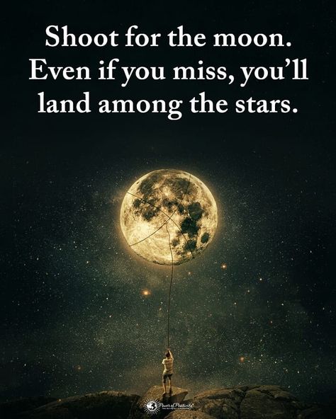 Power of Positivity on Instagram: “Type YES if you agree.  Shoot for the moon. Even if you miss, you'll land among the stars. #powerofpositivity” Shoot For The Moon, Manifestation Tips, Success Life, Good Night Friends, Smart Quotes, Quotes For Success, Life Guide, Today Quotes, Garden Quotes