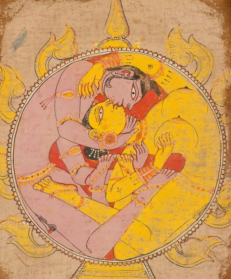 Ancient Indian Art, Tantra Art, Mughal Paintings, Indian Painting, Vedic Art, Tibetan Art, Shiva Shakti, Eastern Art, Indian Paintings