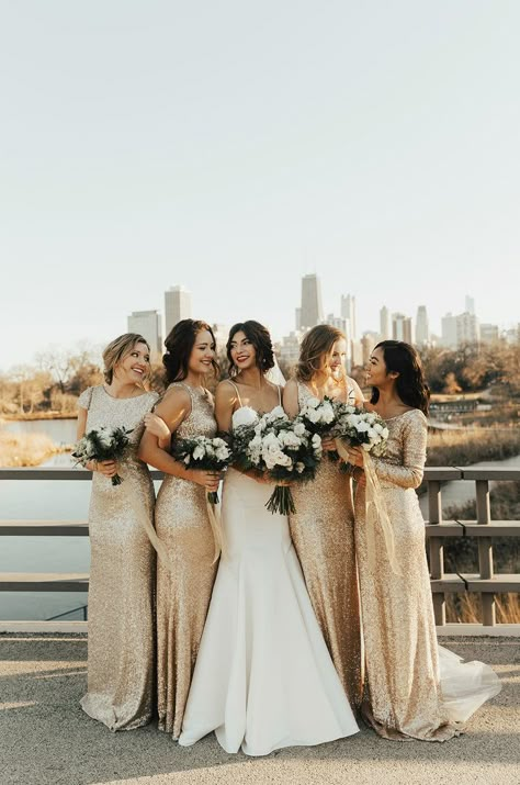 Gold Sparkly Bridesmaid Dresses, Sparkly Bridesmaid Dresses, Glam Bridesmaid Dresses, Sparkly Bridesmaids, Sparkly Bridesmaid Dress, Glam Bridesmaid, Winter Wedding Bridesmaids, Winter Bridesmaids, Dresses Gold