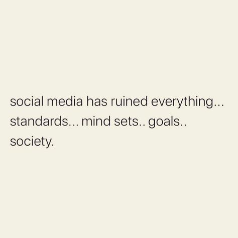 The Love Healer’s Instagram post: “🤯Is this true? Has social media ruined anything for you? 💖Shine bright!🌞✨” Social Media Ruining Relationships, Social Media Is Fake Quotes, Break From Social Media Quotes, Social Media Isnt Real Life Quotes, Social Media Is Toxic, Social Media Ruins Relationships, Ruined Quotes, Fake Quotes, Social Media Break