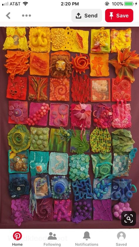 Kunst Collages, Textile Fiber Art, Fabric Christmas Ornaments, Wet Felting, Soft Sculpture, Felt Art, Felting Projects, Art Plastique, Sashiko