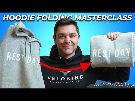 How to fold a hoodie like a pro | 3 best ways to save space & time - YouTube Ways To Fold Hoodies, Fold A Hoodie, How To Fold Hoodies, Folding Tips, Clothes Folding, Packing Hacks Clothes, Packing Hacks, Hacks Clothes, How To Fold