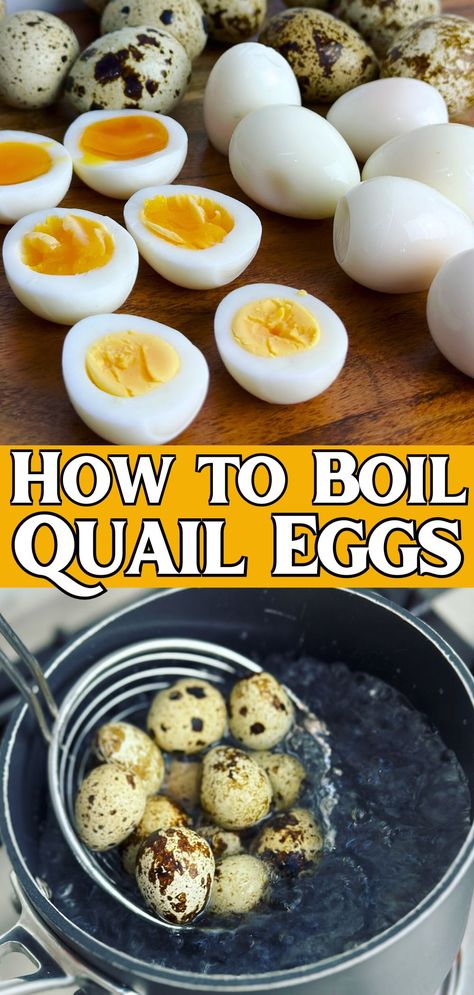 How Long to Boil Quail Eggs - Peter's Food Adventures Quail Eggs How To Cook, How To Boil Quail Eggs, Boiled Quail Eggs, How Long To Boil Quail Eggs, How To Cook Quail Eggs, Quail Eggs Recipe, Pickled Quail Eggs Recipe, Quail Egg Recipes, Egg Soup Recipe