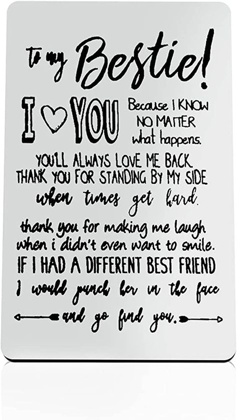 Gift Ideas For Best Friend Who Is Leaving, A Quote For My Best Friend, Best Friend Quotes For Her Birthday, Cute Notes To Write Your Best Friend, Appreciation Gifts For Best Friends, Birthday Gifts For My Bestie, Letter To Best Friend On Last Day Of School, Birthday Wishes For Female Bestie, Birthday Card For Your Best Friend