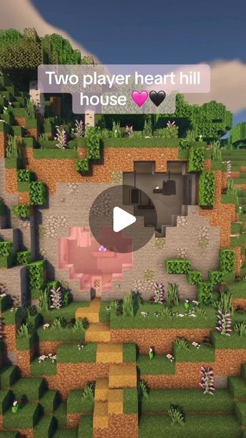 Katzil on Instagram: "Who you building this with? 🤍 #minecraft #minecraftbuildingideas #cutemineceaftbuild #cuteminecraftbuildingideas #minecraftbuild #minecraftbuilding #cuteminecraftbuild #pinkminecraft #minecraftduo" Minecraft Hill House, Pink Minecraft Builds, Pink Minecraft, Minecraft Cottagecore, Mc Builds, Minecraft Decorations, Minecraft Stuff, Minecraft Builds, Minecraft Building