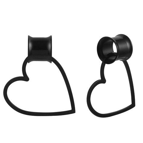 PRICES MAY VARY. Material: 100% 316 stainless steel tunnel + stainless steel heart dangle. Hypoallergenic and nickel free, suitable for sensitive body, light weight and comfortable to wear. 1 pair tunnels with Gift Packing Size: 00g (10mm) Perfect for daily, party and dating wearing. Designed and made by Casvort, specializing in Body Jewelry for many years. Material: Stainless Steel Color: As the picture showing Size: 6mm(2g)/8mm(0g)/ 10mm(00g) /12mm(1/2") / 14mm(9/16") /16mm(5/8") etc. Fit for: Small Stretched Ears, Steel Aesthetic, Gauges Piercing, Earring Piercing, Ear Gauges Plugs, Gift Packing, Ear Gauges, Plugs Earrings, Stretched Ears