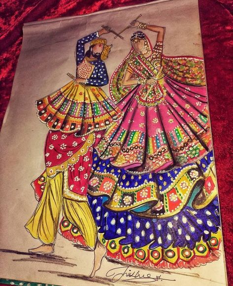 Bride Fashion Illustration, Rajasthani Art, Fashion Illustration Tutorial, Fashion Illustration Collage, Fashion Design Books, Boho Art Drawings, Mandala Art Therapy, Mandala Art Lesson, Indian Folk Art