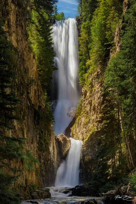 ***Available on metal, canvas, or professional grade photo paper*** 

Title: Numero Uno

This elusive waterfall just outside of Telluride, Colorado is one of the most beautiful waterfalls in the state. It resides in a mysterious narrow canyon that can be a challenge to locate. I will never forget the feeling of standing at the bottom staring up in awe as the sunlight illuminated the falls. Colorado Waterfalls, Waterfall Photo, Colorado Landscape, Telluride Colorado, Waterfall Landscape, Painting Reference, Beautiful Wallpapers For Iphone, Gorgeous Scenery, Iphone Pictures