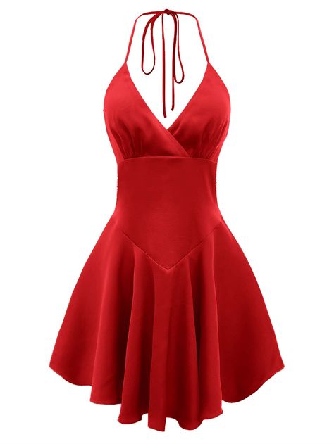 Short Dresses Party, Party Dress Inspiration, Cute Red Dresses, Dresses Western, Dopamine Dressing, Black Halloween Dress, Red Homecoming Dresses, Red Dress Short, Shein Dress