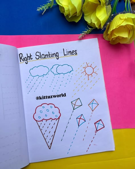 Pre writing practice notebook 📒 👉I am share with pre writing practice worksheet ideas 💡. Basic Patterns To Teach Your Kid Before Writing ABC Very useful & Mandatory patterns 👍 ❣️follow @kittu_zworld for more ideas 💡 #writing #earlywriting #earlywritingskills #prescholars #montessori #toddlers #toddler #homeschooling #preschooling #stagesofearlywriting #learning #priwritingstrokes #basicpatternofwriting #montessori #educationalvideos Copy Work Homeschool, Worksheets For Playgroup, Kids Learning Charts, Toddler Journal, Preschool Activity Sheets, Writing Activities For Preschoolers, Creative Writing Worksheets, Activity Journal, Journal Activities