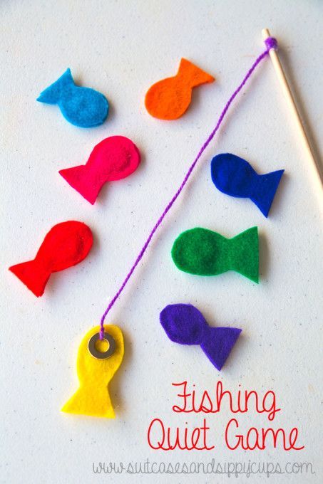 Fishing-Quiet-Game-road-trip-453x680 Quiet Games, Felt Fish, Quiet Time Activities, Quiet Activities, Road Trip With Kids, Busy Bags, Toddler Play, Toddler Fun, Quiet Time