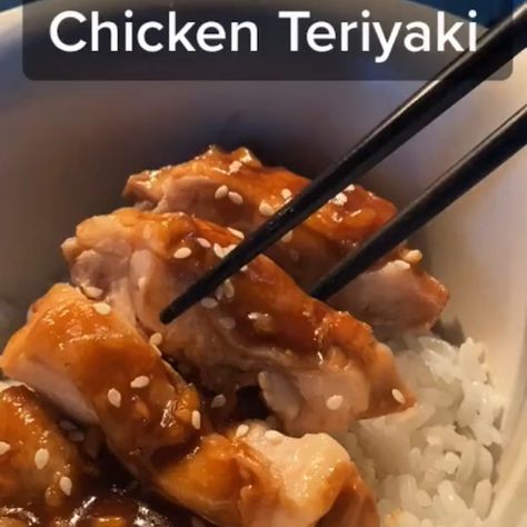 Seseme Chicken, Ayam Teriyaki, Teriyaki Chicken Recipe, Chicken Chinese, Easy Teriyaki Chicken, Chinese Recipe, Chicken Teriyaki, Health Dinner Recipes, Deilig Mat