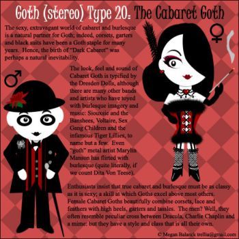 Goth Type 20: The Cabaret Goth by Trellia Cabaret Goth, Dresden Dolls, Types Of Goth, Goth Subculture, Dark Mori, Victorian Goth, Goth Girl, Gothic Clothing