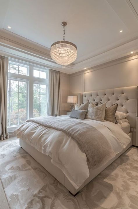 Home Decor: #homedecor, #interiordesign, #homedesign, #decor inspiration Cream And White Bedroom, Beige Bedroom Furniture, Beige Room, Bedroom Furniture Ideas, Minimalist Bedroom Decor, Luxury Bedroom Decor, Luxury Room Bedroom, Beige Bedroom, Classy Bedroom