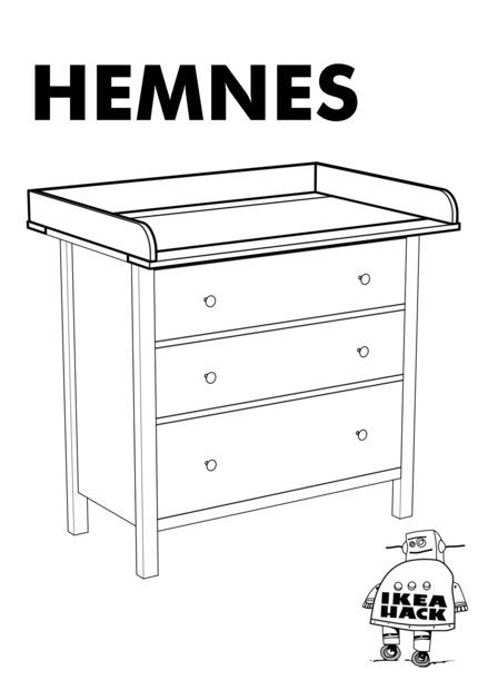 Picture of IKEA style manual Baby Changing Dresser, Ikea Changing Table, Ikea Baby Room, Ikea Baby Nursery, Dresser Ikea, Changing Dresser, Ikea Baby, Ikea Style, Ikea Nursery