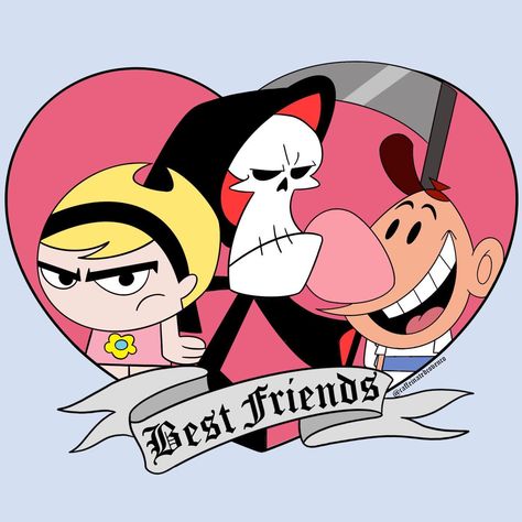 Caffeinated Coven Co. ✨ (@caffeinatedcovenco) • Instagram photos and videos Grim Adventures Tattoo, The Grim Adventures Of Billy & Mandy, Grim Reaper Cartoon, Billy And Mandy, Random Cartoons, Billy Y Mandy, Grim Adventures, Adventure Tattoo, Cartoon Network Characters