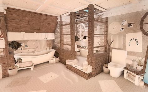 Rose Bathroom, Tiny House Bedroom, House Plans With Pictures, Bloxburg House Ideas Aesthetic, House Decorating Ideas Apartments, Small House Layout, House Plans Mansion, Simple Bedroom Design, House Ideas Exterior