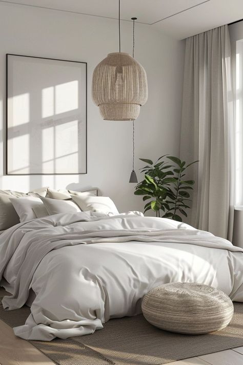 Create Serenity with Scandinavian Bedroom Ideas 🛏️✨ Design a calm and cozy bedroom with Scandinavian-inspired decor. Use neutral tones, natural materials, and minimalist furniture for a peaceful and stylish retreat. 🌿🏡 #ScandinavianBedroom #HomeDecor #MinimalistDesign #BedroomInspo Scandinavian Bedroom Minimalist, Neutral Tones Bedroom, Neutral Tone Bedroom, Scandinavian Bedroom Ideas, Scandinavian Bedroom, Minimalist Furniture, Scandinavian Inspired, Bedroom Inspo, Cozy Bedroom