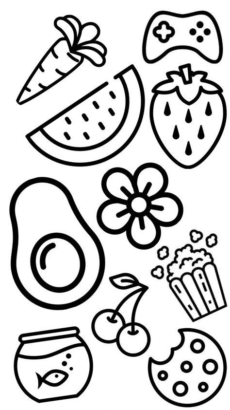 hsjs Aesthetic Colouring In Pages, Cute Easy Coloring Pages Aesthetic, Black And White Coloring Pages Aesthetic, Drawing Ideas To Color, Easy Coloring Pages For Teens, Printable Coloring Pages For Adults Simple, Aesthetic Coloring Pages Simple, Little Coloring Pages, Simple Coloring Pages Aesthetic