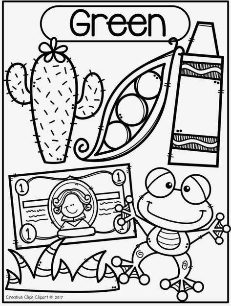 Prek Coloring Pages Free, Preschool Color Activities, Color Worksheets For Preschool, Pre K Worksheets, Creative Clips Clipart, Homeschool Preschool Activities, Preschool Coloring Pages, Daycare Activities, Preschool Curriculum