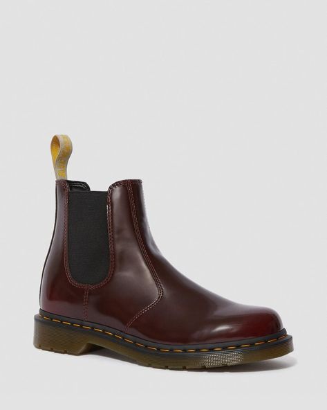 Chelsea Boots Dr Martens, Cherry Red Dr Martens, Red Dr Martens, 2976 Chelsea Boots, Shoe Wardrobe, Cheap Boots, Vegan Boots, Chelsea Boots Women, Unisex Shoes