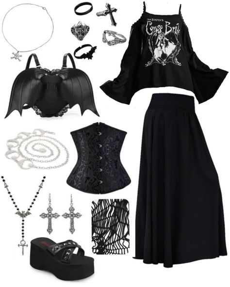 Outfit Ideas Goth, Goth Fits, Goth Outfit Ideas, Casual Goth, Goth Outfit, Gothic Clothes, Grunge Goth, Gothic Outfits, Goth Outfits