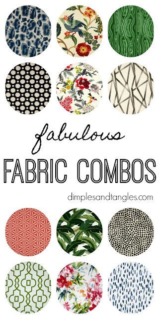 PATTERN MIXING FABRIC COMBOS | Dimples and Tangles | Bloglovin’ Mixing Fabrics Patterns, Cheap Living Room Sets, Fabric Board, Fabric Combinations, Trendy Bedroom, Fabulous Fabrics, Furniture Styles, Mixing Fabrics, Furniture Fabric