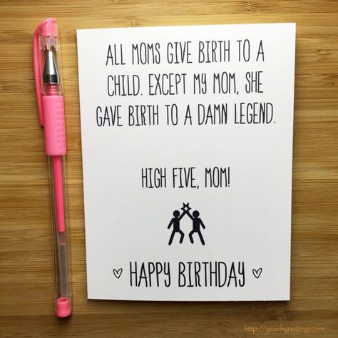 Birthday Cards For Mother, Mom Birthday Quotes, Birthday Quotes For Daughter, Creative Birthday Cards, Cool Birthday Cards, Birthday Card Drawing, Happy Birthday Daughter, Hemma Diy, Birthday Cards For Mom