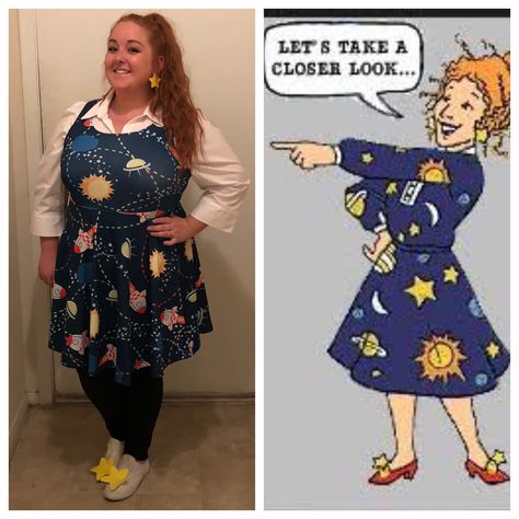 Miss Frizzle costume Miss Frizzle Costume, Frizzle Costume, Miss Frizzle, Ms Frizzle, Costume Fashion, Outfits Dress, Fashion Summer, Dress To Impress, Peplum Top