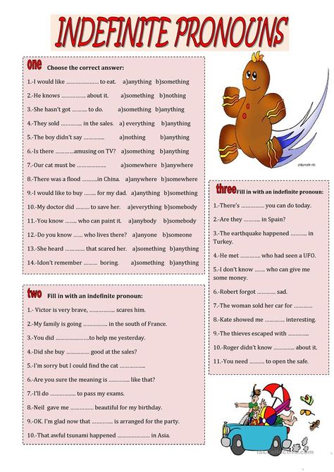 INDEFINITE PRONOUNS - English ESL Worksheets for distance learning and physical classrooms Reflexive Pronouns Activities, Indefinite Pronouns Worksheets, Subjective Pronouns, Pronouns Worksheet, Pronoun Activities, Indefinite Pronouns, Grammar Exercises, Personal Pronouns, Classroom Quotes