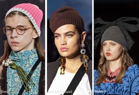 Fall/ Winter 2020-2021 Hat Trends: Runway Headwear Trends Stylish Hats For Women, Hat Trends, Red Berets, Gatsby Hat, Trend Board, Fall Winter Trends, Types Of Hats, Trendy Hat, Stylish Hats