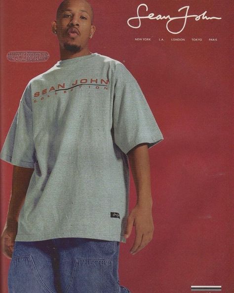 Shyne for Sean John circa early 2000s Sean John Clothing, Ny Street Style, Fashion 2000s, Streetwear Fits, Future Style, Sean John, New York Style, Early 2000s, Fitness Inspo