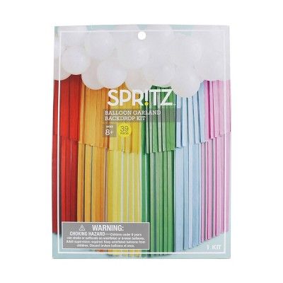 Get your space party-ready in an instant with the Rainbow Tiered Backdrop with Balloon Garland - Spritz™. This backdrop garland comes in vibrant colors that'll immediately take your party space up a notch. Not occasion- or holiday-specific, this rainbow tiered backdrop with a balloon garland from Spritz can be used as decoration for any event, from birthday parties to anniversary celebrations, baby showers and more. Backdrop With Balloon Garland, Backdrop Garland, Rainbow Party Supplies, Rainbow Backdrop, Rainbow Party Decorations, Trolls Birthday Party, Garland Backdrops, Troll Party, Rainbow Birthday Party