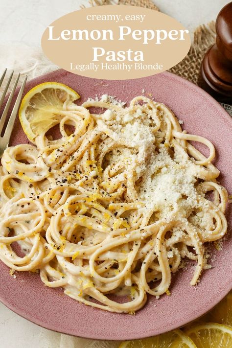 Lemon Pepper Noodles, Lemon Pepper Pasta Recipes, Pata Recipe, Pine Nuts Pasta, Lemon Pepper Pasta, Party Dinners, Pasta Lemon, Dinners Ideas, Hearty Recipes