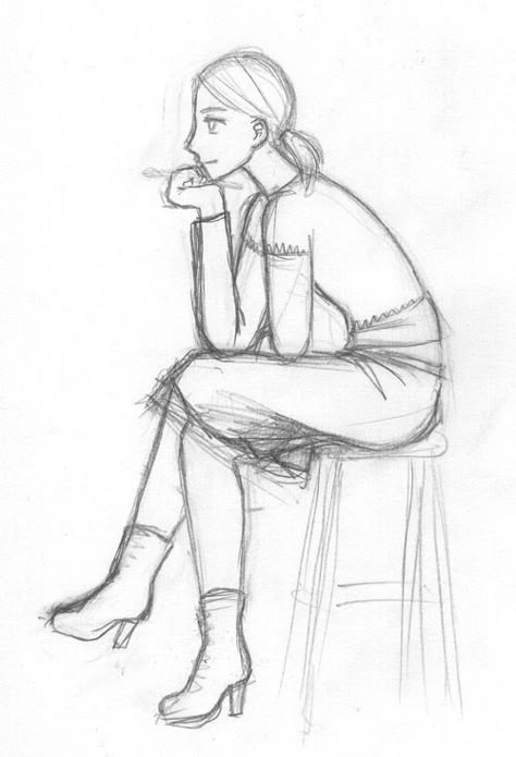 Drawing people sitting. Drawing People Sitting, Side View Drawing, Sitting Pose Reference, View Drawing, Chair Drawing, Human Sketch, Perspective Sketch, Human Figure Sketches, Výtvarné Reference