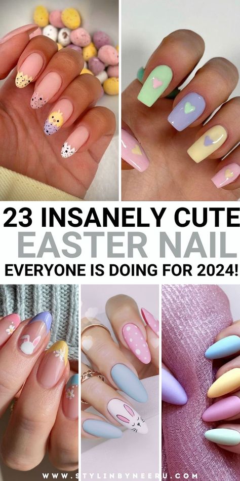 Easter nail ideas Easter Manicure, Easter Themed Nails, Classy Easter, Egg Nails, Easter Nails Design Spring, Easter Nail Ideas, Easter Nails Easy, Nails April, Easter Nail Art Designs